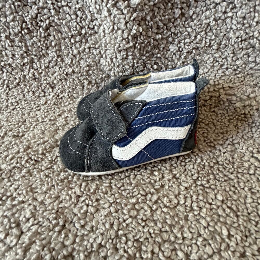 Vans Infant Sk8-Hi Crib Shoes Blue Size 3